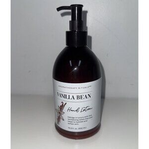 Aromatherapy Rituals Vanilla Bean Hand Lotion With Pump 16.9 OZ NEW